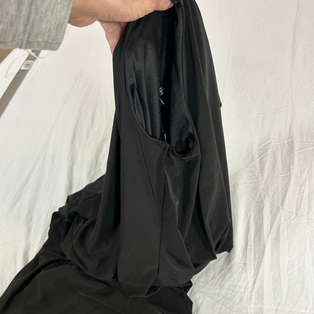 Fashion Nova Deep Down Sleeveless Hooded Maxi Dress Black D9033SL XS NWT - Picture 14 of 15